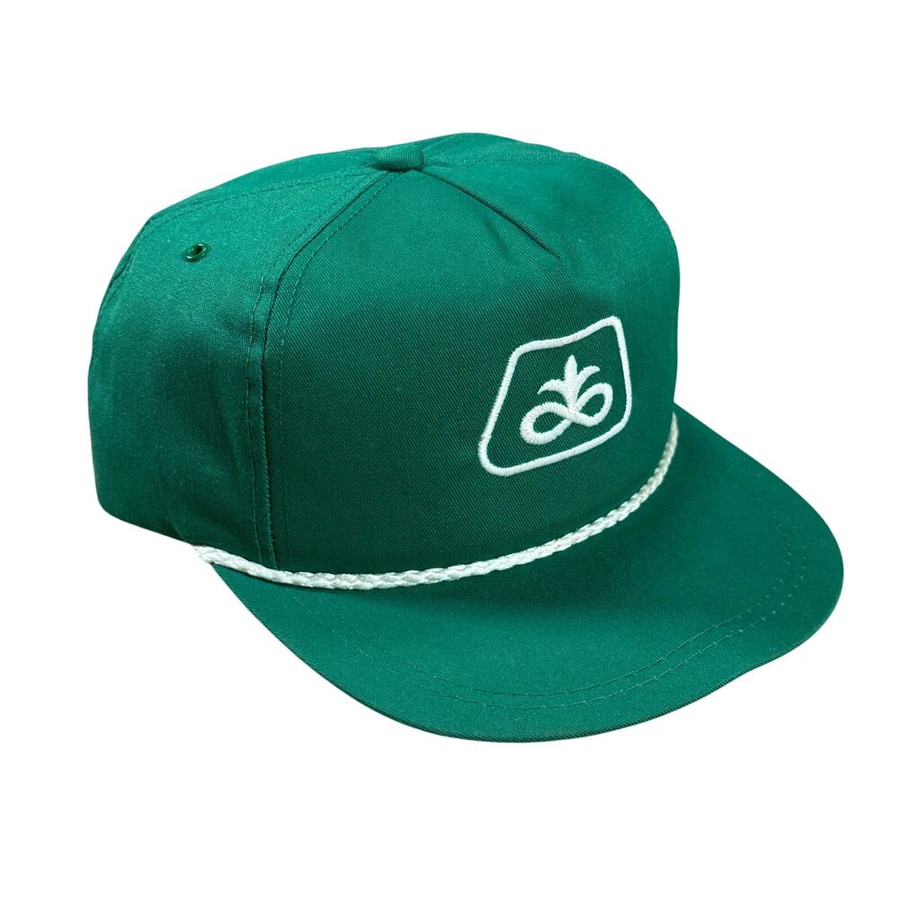 Vintage K-Products Pioneer Seed Corn Snapback Hat Green Farmer Rope Cap